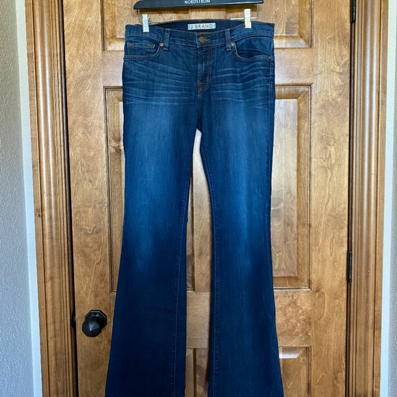 J Brand Women's Boot Cut Jeans - Dark Blue - Picture 1 of 2